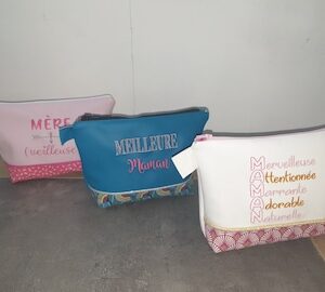 Trousse de toilette personnalisée fête des mères